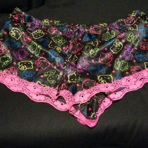 Hello Kitty Satin Sleep Shorts